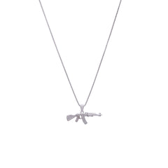 Sterling Silver AK47 Pendant