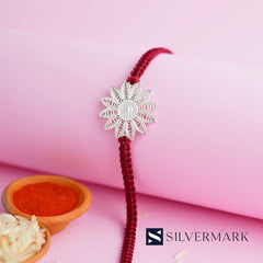 Royal Silver Shield Rakhi