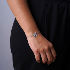 Winged Silver Butterfly Bracelet