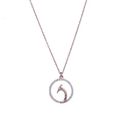 Silver Peacock Chain Pendant