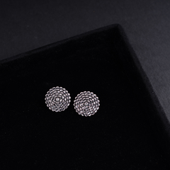 Oxidised Elegant Sterling Silver Earrings