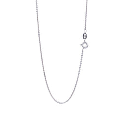 Silver Pave Disc Chain Pendant