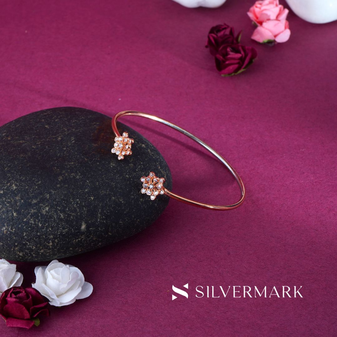 Silver Floral Spark Bracelet