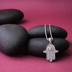 Sterling Silver Hamsa Pendant