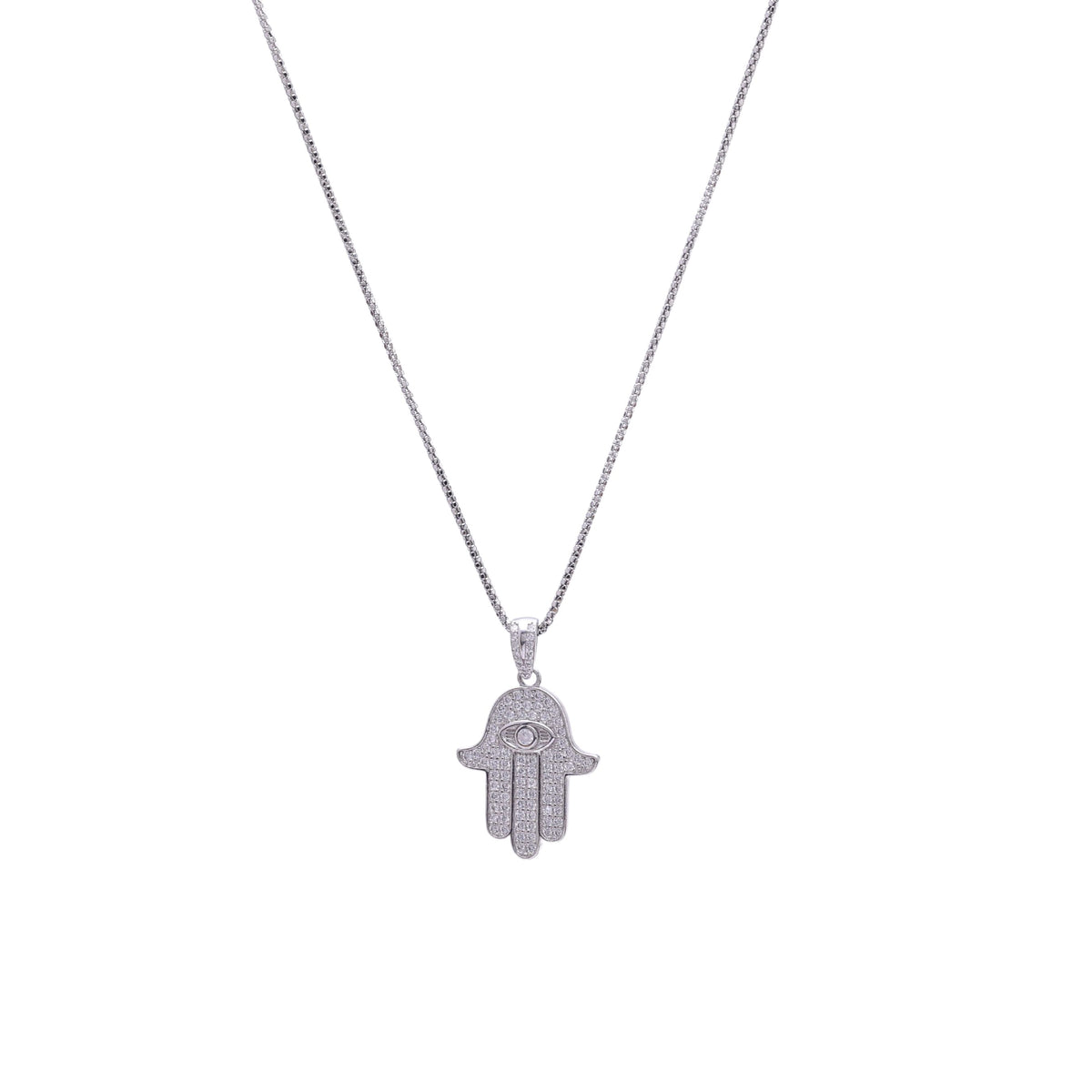 Sterling Silver Hamsa Pendant