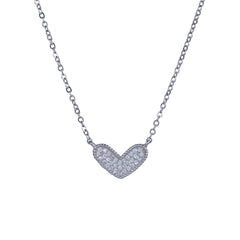 Silver Heart Chain Pendant