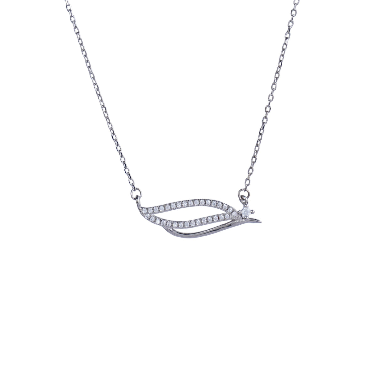 Silver Leaf Chain Pendant