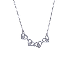 Silver Magnetic Heart Chain Pendant