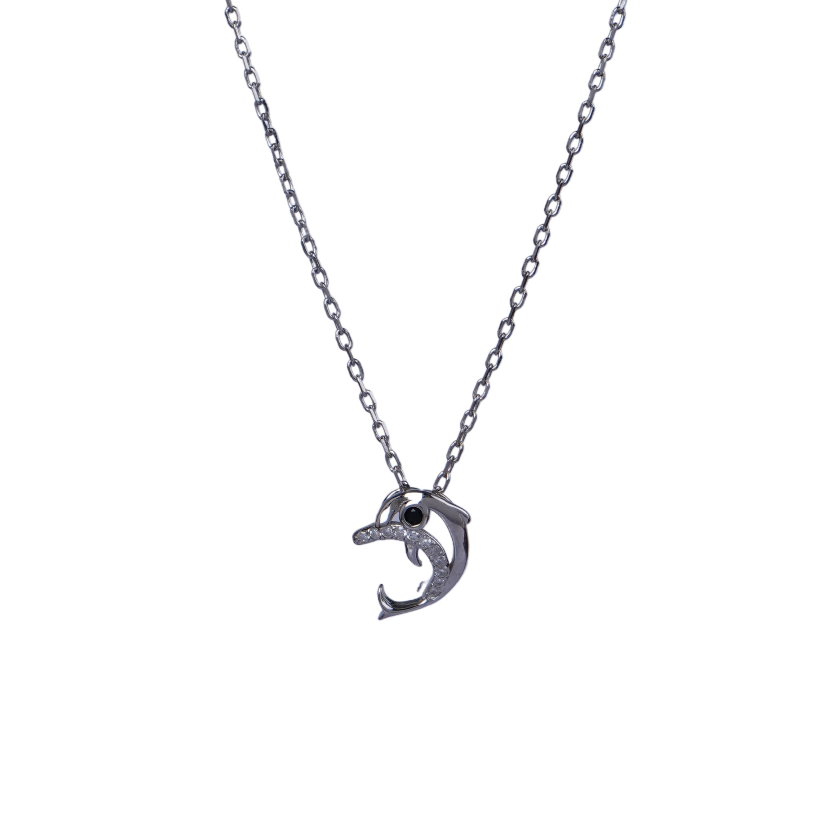 Silver Dolphin Chain Pendant