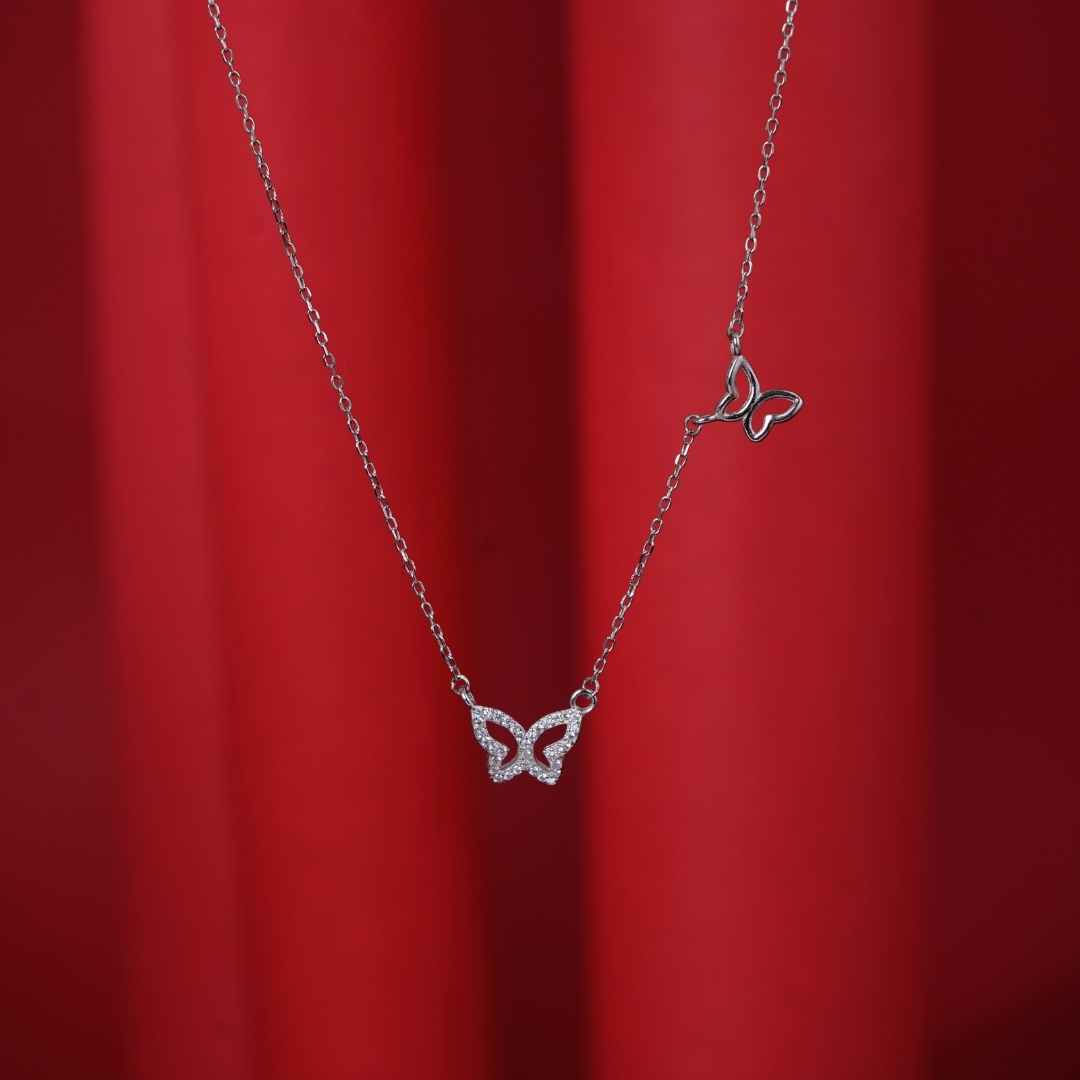 Silver Butterfly Chain Pendant