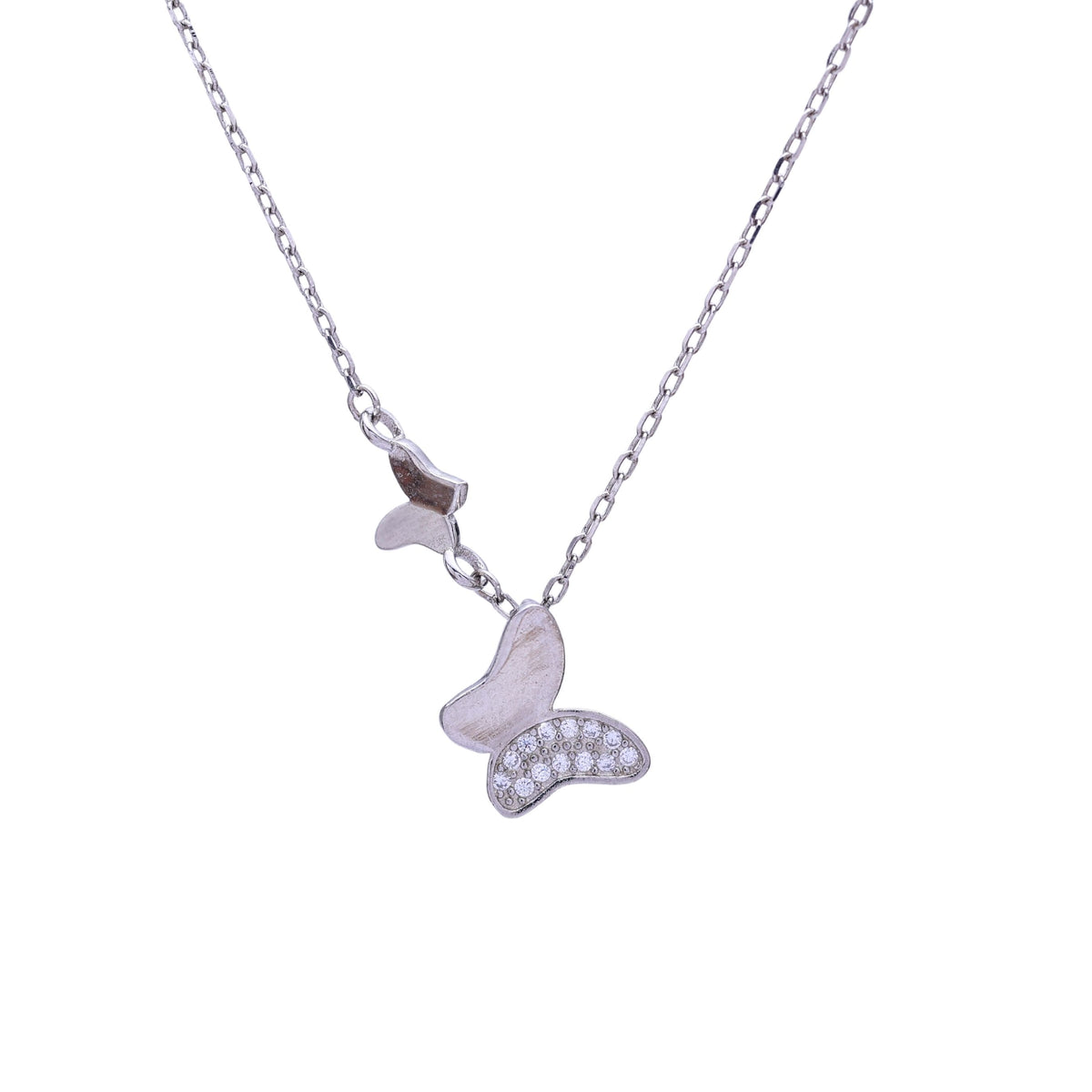 Silver Butterfly Chain Pendant