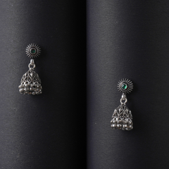 Oxidised Elegant Silver Earrings