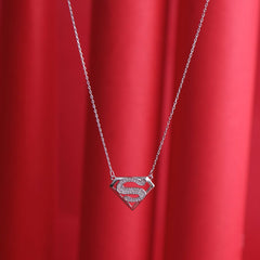 Silver Superman Chain pendant