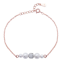 Silver Pearl Bracelet