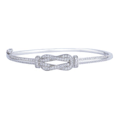 Silver infinity knot bracelet