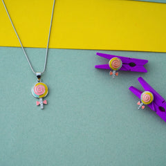 Gold Plated Kids Pendant Set