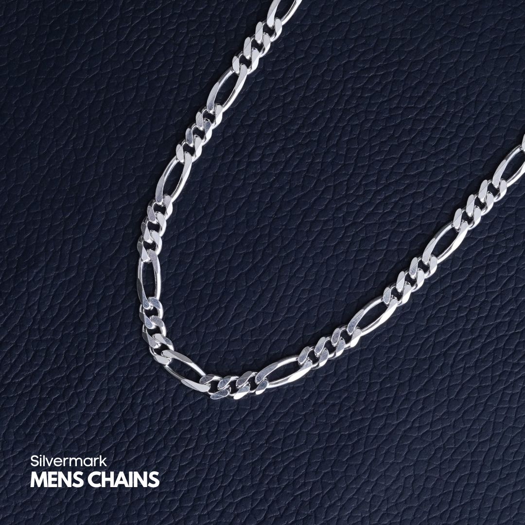 Sterling Silver Figaro Chain