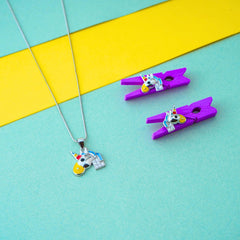 Multi Clour Kids  Pendant Set