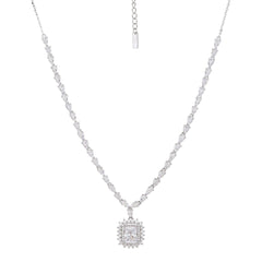 Swarvoski Crystal Charm Necklace - silvermark