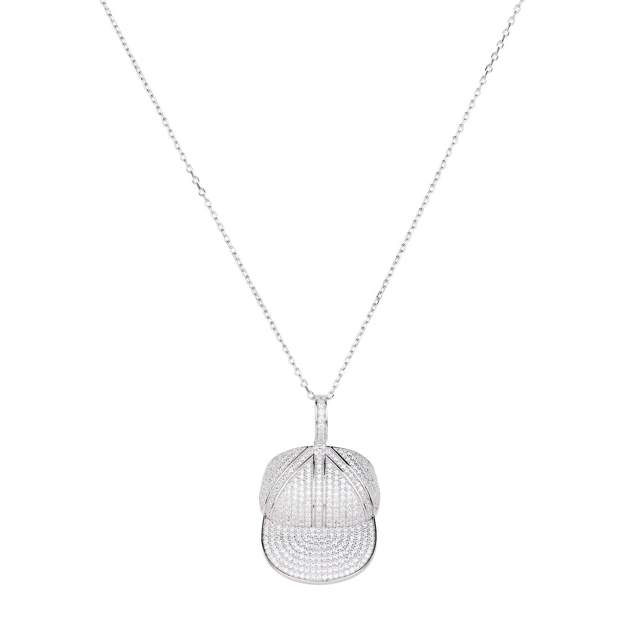 Silver Iced Out Cap Pendant - silvermark