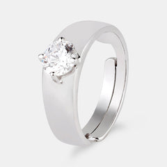 Silver Zircon Ring - silvermark