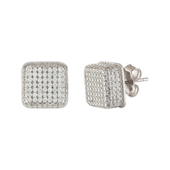 Round Crystal Stud Earring