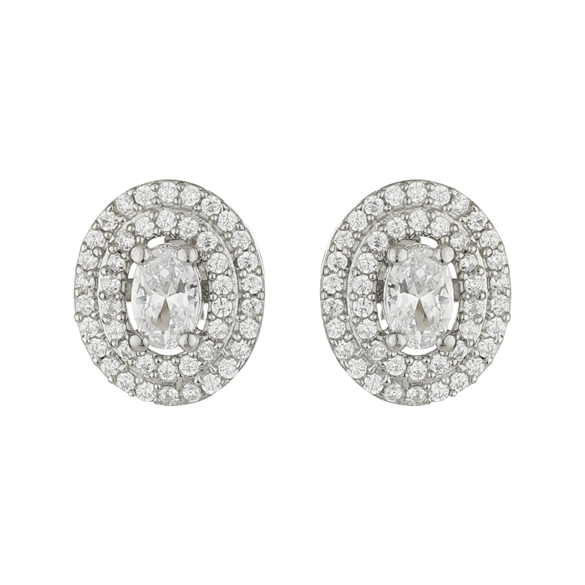 Gleaming Grace Sterling Silver Earring