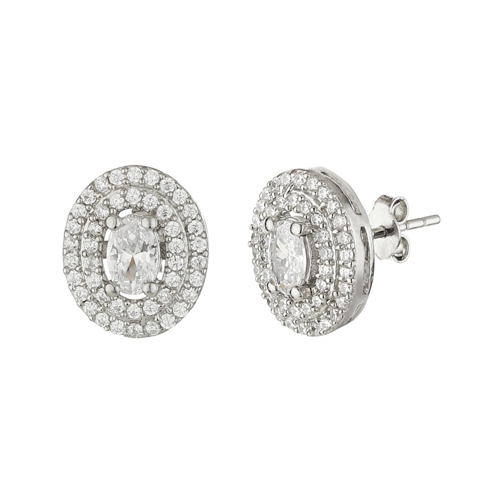 Gleaming Grace Sterling Silver Earring