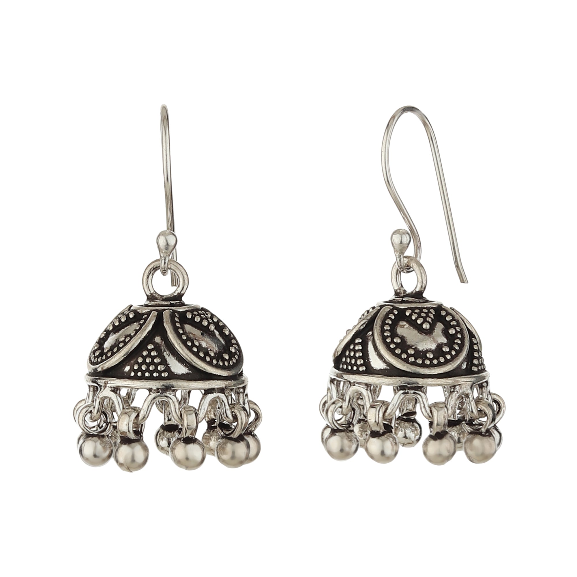 Silvermark - Antique Oxidized silver earrings