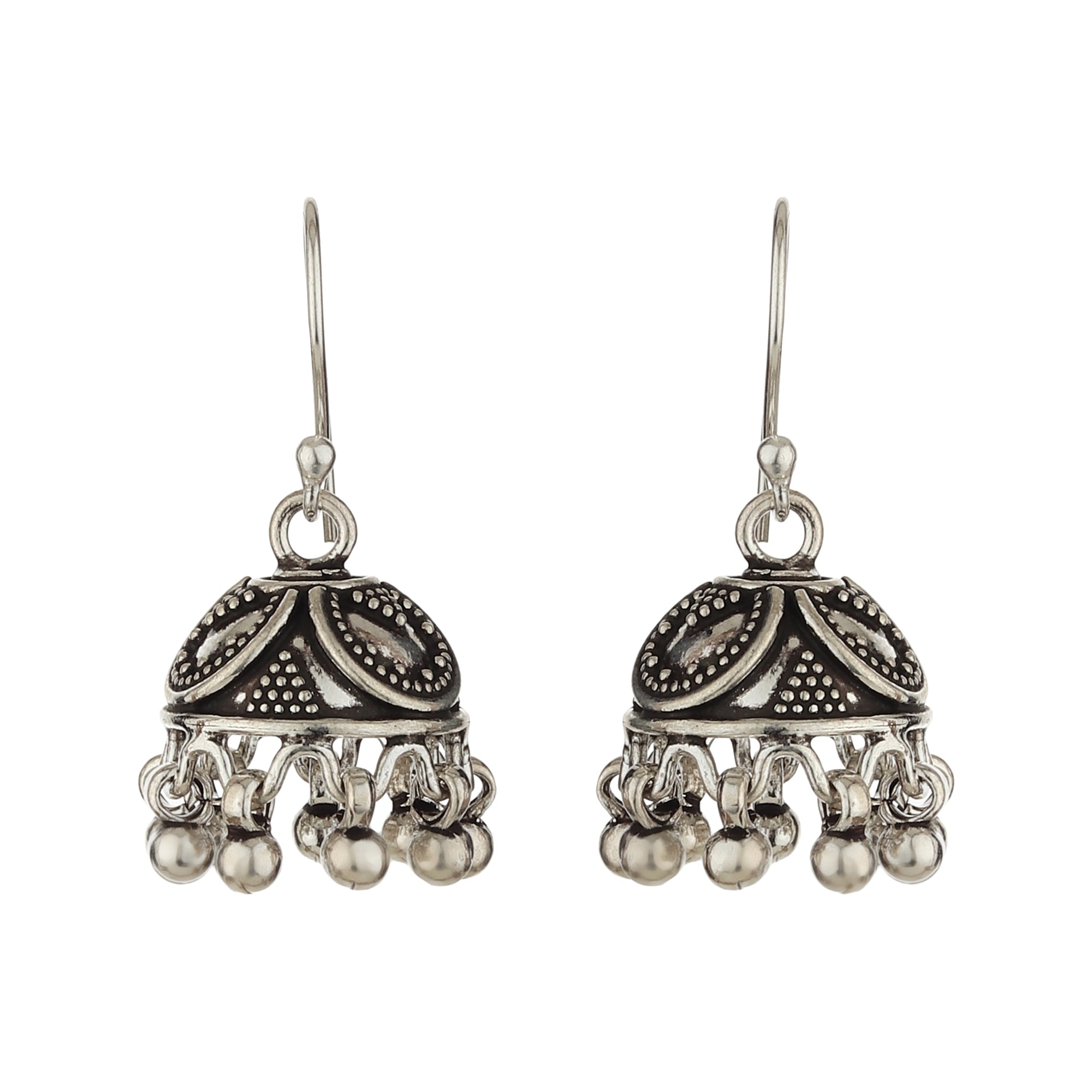 Silvermark - Antique Oxidized silver earrings