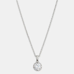 Round-Cut Solitaire Pendant - silvermark