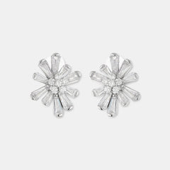 Ice Gem On Snow Bars Silver Studs - silvermark