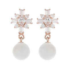 Women Pearl Dangle Earrings - silvermark