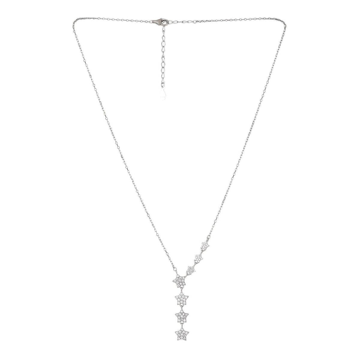 Seven Classy Silver Star Necklaces - silvermark