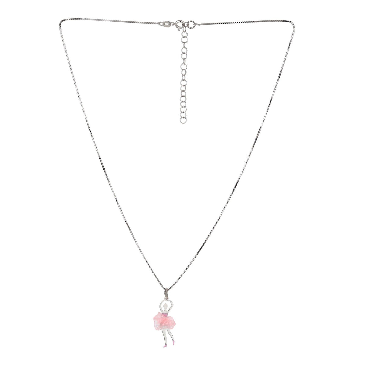 Sterling Silver Ballerina Dancer  Pendant - silvermark