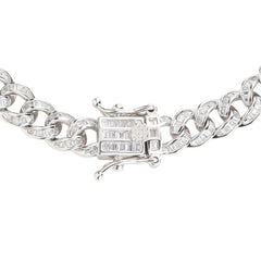 Silver Curb Link Chain Bracelet
